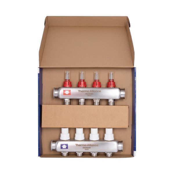 Колектор з витратомірами Thermo Alliance Standart 1" 4 виходи SD0044 SD00041503 фото