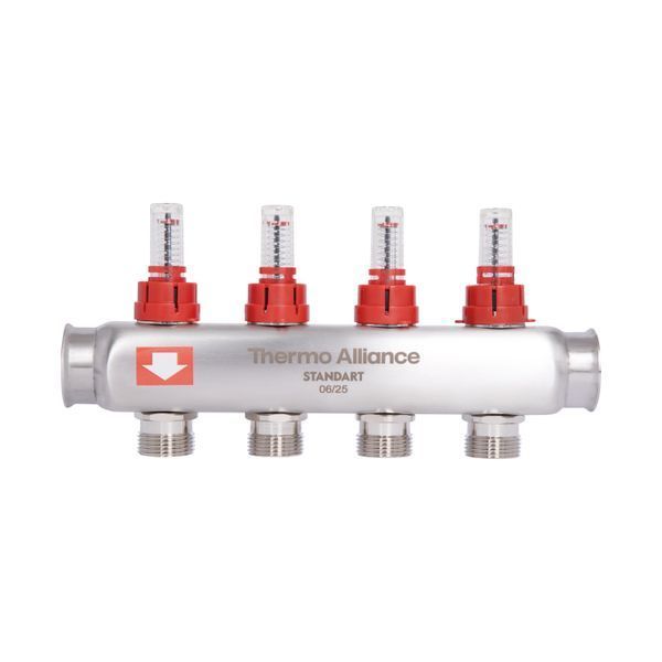 Колектор з витратомірами Thermo Alliance Standart 1" 4 виходи SD0044 SD00041503 фото
