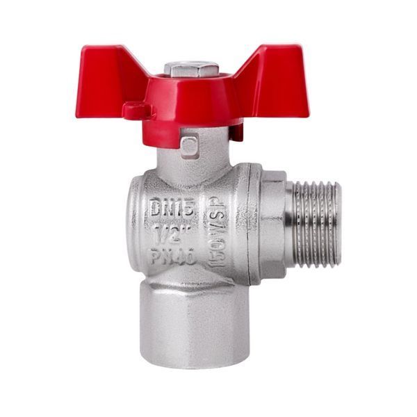 Кран кульовий Thermo Alliance Forte 1/2" ВЗ для води угловой (метелик) SF267W15 SD00025316 фото