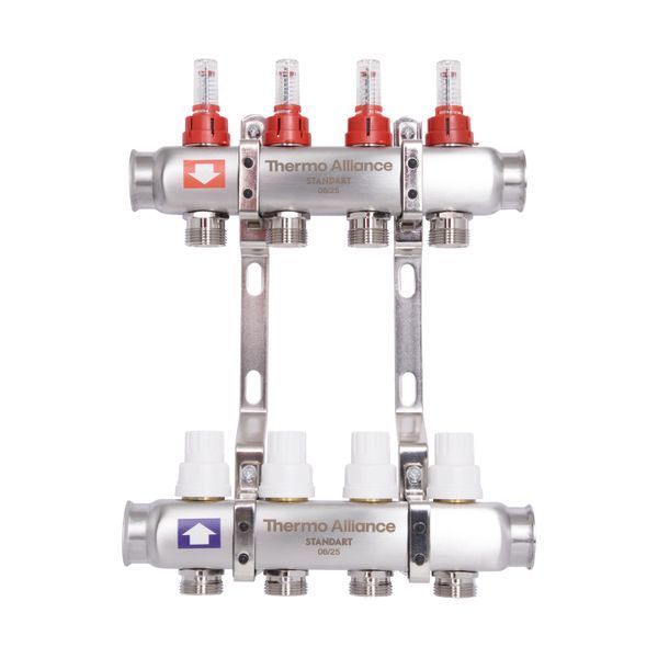 Колектор з витратомірами Thermo Alliance Standart 1" 4 виходи SD0044 SD00041503 фото