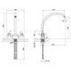 Смеситель для кухни Lidz Dominox 273F двухвентильный LDDOM273FCRM35539 Chrome SD00041642 фото 1