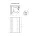 Душевая кабина Lidz Latwa SC80x80.SAT.MID.GR, стекло тонированное 4 мм без поддона SD00047609 фото 1