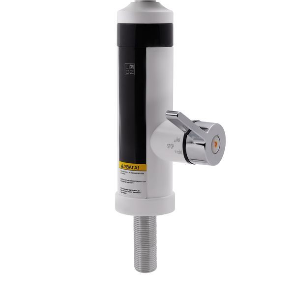 Проточний кран-водонагрівач кухонний для кухні Lidz Warm 061 LDWAR061WCR35431 White / Chrome SD00041535 фото