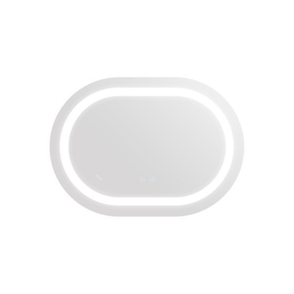 Зеркало Qtap Gemini 600х800 с LED-подсветкой Touch, с антизапотеванием, с диммером, рег. темп. цвета (3000-6500K) Reverse QT2578R6080 SD00052321 фото