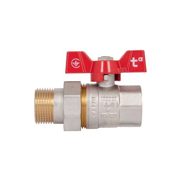 Кран кульовий "Американка" Thermo Alliance Standart 1" ВЗ прямий SD220NW25PN40 SD00021423 фото