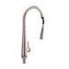 Смеситель для кухни Qtap Evicka с выдвижным изливом QTEVI91103UN Brushed Nickel PVD SD00042267 фото 1
