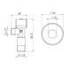 Кран приладовий кульовий Арко Thermo Alliance Standart 1/2"З х 1/2"З SF340W1515 SD00005495 фото 2