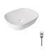 Комплект Qtap Aquarius: Раковина накладна прамокутна 470x380x120 мм White + Донний клапан PU02 SD00053419 фото 2