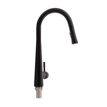 Змішувач для кухні Qtap Evicka з висувним виливом QTEVI9135103UB Black Matt SD00042268 фото