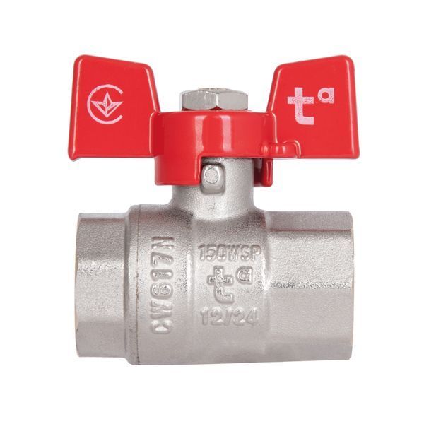 Кран кульовий Thermo Alliance Standart 1/2" ВР для води (метелик) SD602NW15PN40 SD00021323 фото