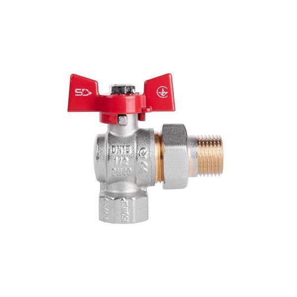 Кран кульовий "Американка" Thermo Alliance Standart 1/2" ВЗ кутовий SD222NW15PN40 SD00021424 фото