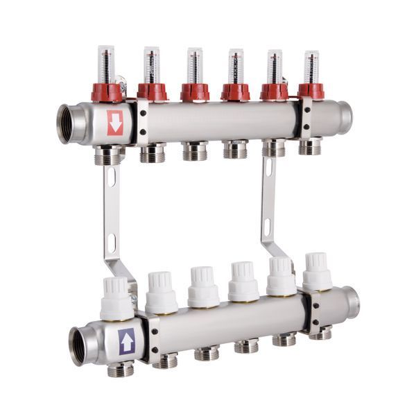 Колектор з витратомірами Thermo Alliance Standart 1" 6 виходів SD0046 SD00041505 фото