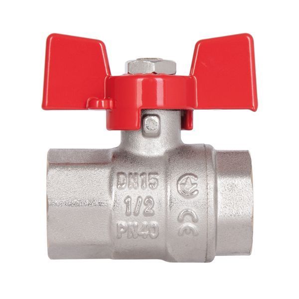 Кран кульовий Thermo Alliance Standart 1/2" ВР для води (метелик) SD602NW15PN40 SD00021323 фото