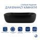 Комплект Qtap Robin: Раковина накладна прамокутна 600x390x150 мм Matt Black + Донний клапан PU03 SD00053420 фото 1