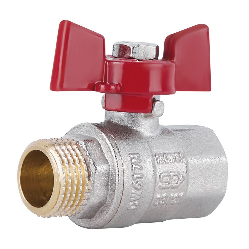 Кран кульовий Thermo Alliance Standart 1/2" ВЗ для води (метелик) SD607NW15PN40 SD00021332 фото