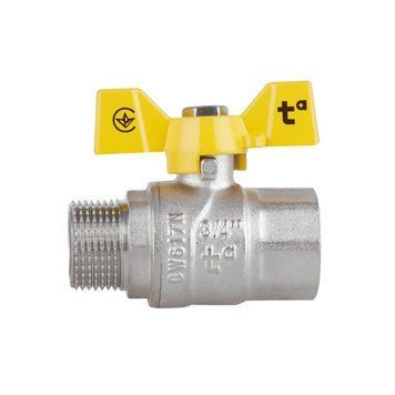 Кран кульовий Thermo Alliance Forte 3/4" ВЗ для газа (метелик) SF607G20 SD00010570 фото