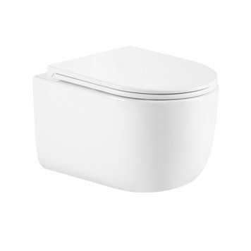 Унітаз підвісний Qtap Taurus безободковий з сидінням Soft-close QT2433084EUQW SD00051552 фото