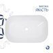 Комплект Qtap Robin: Раковина накладна прамокутна 600x390x150 мм White + Донний клапан PU02 SD00053421 фото 2