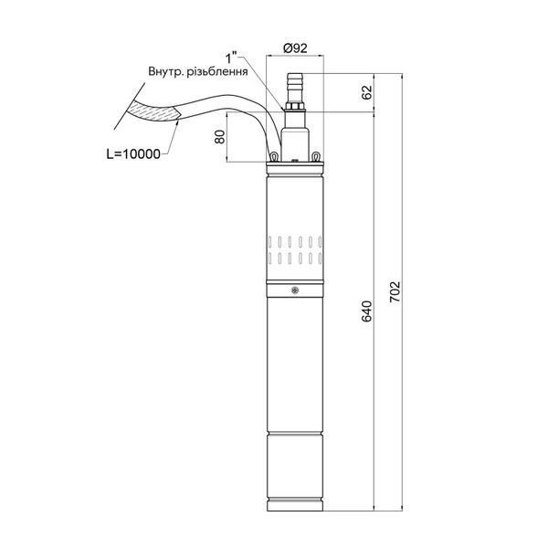 Насос погружной шнековый Thermo Alliance 4QGM1,2-100-0,75 SD00046803 фото