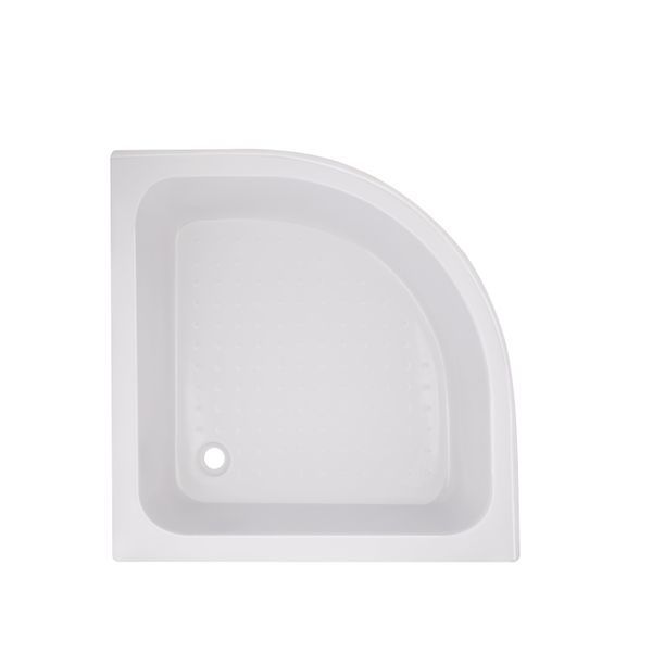 Lidz Latwa SC90x90.SAT.MID.FR Душевая кабина полукруглая, стекло Frost 4 мм + Lidz Душевой поддон KAPIELKA ST90x90x26, с панелью SD00050781 фото