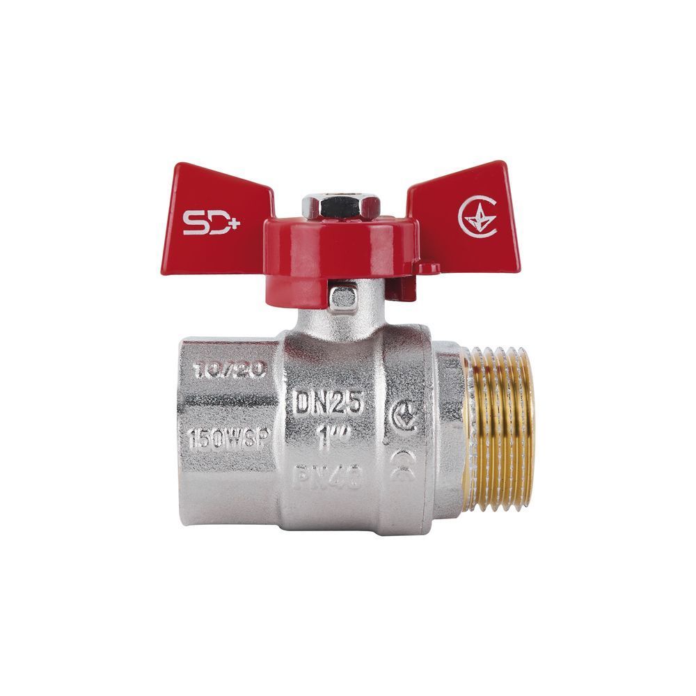 Кран кульовий Thermo Alliance Standart 1" ВЗ для води (метелик) SD607NW25PN40 SD00021334 фото