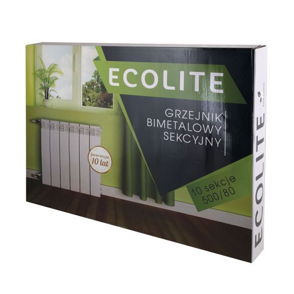 Радиатор биметаллический Ecolite 500/80 1,16 кг SD00021650 фото