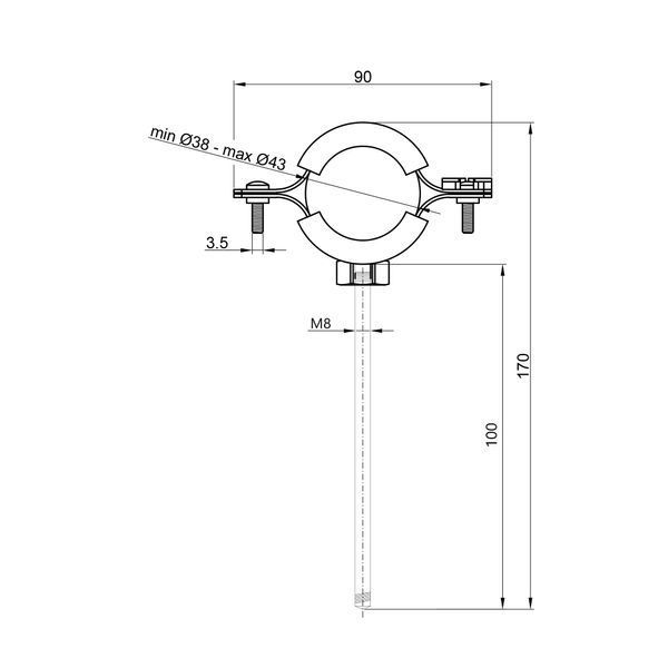 Хомут Thermo Alliance Forte 11/4" (D38-43 мм) SF10032 SD00052420 фото
