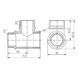 Тройник Thermo Alliance Forte 1" ВНН SF36525 SD00002656 фото 1