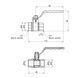 Кран кульовий Thermo Alliance Standart 1/2" ВР для води (важіль) SD600NW15PN40 SD00021326 фото 2