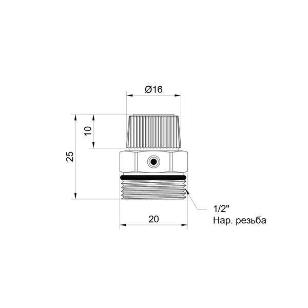 Кран Маєвського Thermo Alliance Standart 1/2" ручний SD211W15 SD00005523 фото