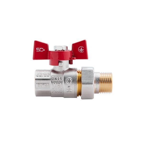 Кран кульовий "Американка" Thermo Alliance Standart 1/2" ВЗ прямий SD220NW15PN40 SD00021421 фото