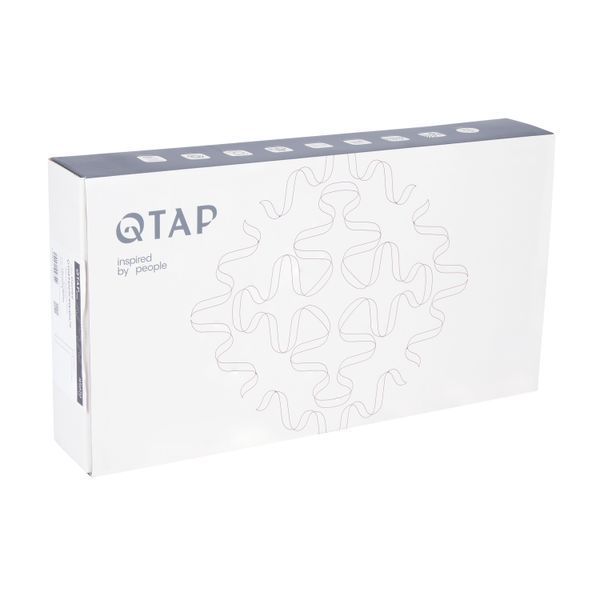 Змішувач для раковини Qtap Gemini високий QTGEM269CRW45679 Chrome/White SD00051803 фото