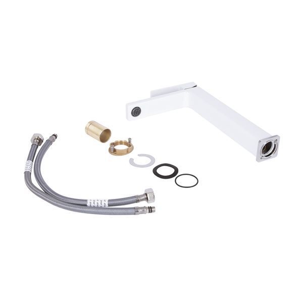 Змішувач для раковини Qtap Gemini високий QTGEM269CRW45679 Chrome/White SD00051803 фото