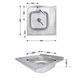 Кухонна мийка Brinex 6060-L 0,6 мм Satin (BRIN6060LSAT06) SD00054106 фото 2