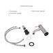 Акционный набор: Lidz Aria 0011F Смеситель для раковины (k35) Nickel + Lidz Aria 1031 Душевая система на 3 потребителя (с изливом) (k35) Nickel SD00055208 фото 6