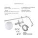 Акционный набор: Lidz Aria 0011F Смеситель для раковины (k35) Nickel + Lidz Aria 1031 Душевая система на 3 потребителя (с изливом) (k35) Nickel SD00055208 фото 1