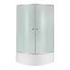 Lidz Latwa SC90x90.SAT.HIGH.FR Душевая кабина полукруглая, стекло Frost 4 мм + Lidz Душевой поддон KAPIELKA ST90x90x41, с панелью SD00050783 фото 2
