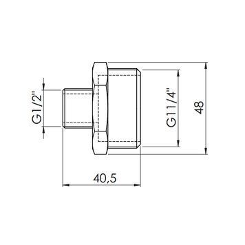 Ніпель редукційний Thermo Alliance Forte 1&nbsp;1/4х1/2" SF3593215 SD00002581 фото
