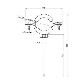 Хомут Thermo Alliance Forte 2" (D60-64 мм) SF10050 SD00052423 фото