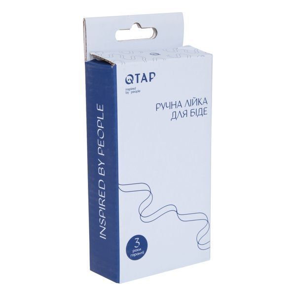 Лейка для гигиенического душа Qtap Rucni округлая QT889910842855OB Black Matt SD00048964 фото