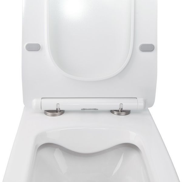 Готове рішення Qtap для ванної кімнати: підвісний унітаз Crow Rimless 520х360х290 + комплект інсталяції Nest 4 в 1 (квадратна клавіша Chrome) SD00042983 фото