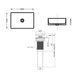 Комплект Qtap Tern: Раковина накладна прамокутна 610x350x135 мм WHITE + Донний клапан PU02 SD00053428 фото 3