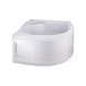 Lidz Latwa SC80x80.SAT.HIGH.FR Душевая кабина полукруглая, стекло Frost 4 мм + Lidz Душевой поддон KAPIELKA ST80x80x41, с панелью SD00050787 фото 5