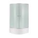Lidz Latwa SC80x80.SAT.HIGH.FR Душевая кабина полукруглая, стекло Frost 4 мм + Lidz Душевой поддон KAPIELKA ST80x80x41, с панелью SD00050787 фото 6