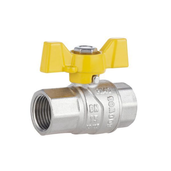Кран шаровой Thermo Alliance Forte 1/2" ВР для газа (бабочка) SF602G15 SD00010576 фото