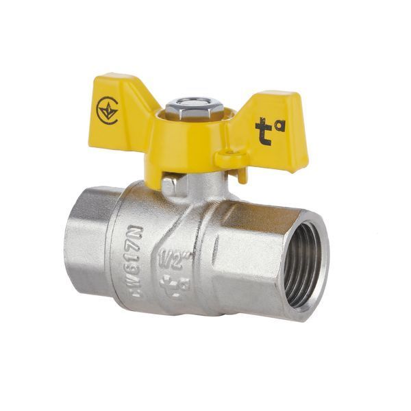 Кран шаровой Thermo Alliance Forte 1/2" ВР для газа (бабочка) SF602G15 SD00010576 фото
