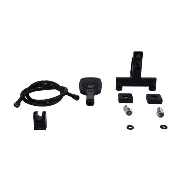 Смеситель для ванны Qtap Gemini (c душевым гарнитуром) QTGEM259BLM45682 Black Matt SD00051806 фото