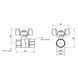 Кран шаровой Thermo Alliance Forte 1/2" ВР для газа (бабочка) SF602G15 SD00010576 фото 3