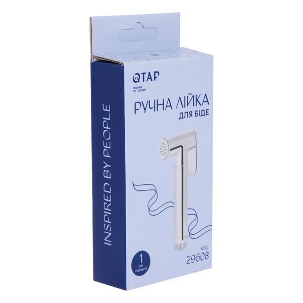Лійка для гігієнічного душу Qtap Rucni округла QTCRMB020 Chrome (Bidet) SD00035707 фото