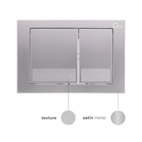 Готовое решение Qtap для ванной комнаты: подвесной унитаз Swan Rimless 520х360х320 + комплект инсталляции Nest 4 в 1 (квадратная клавиша Satin) SD00042990 фото